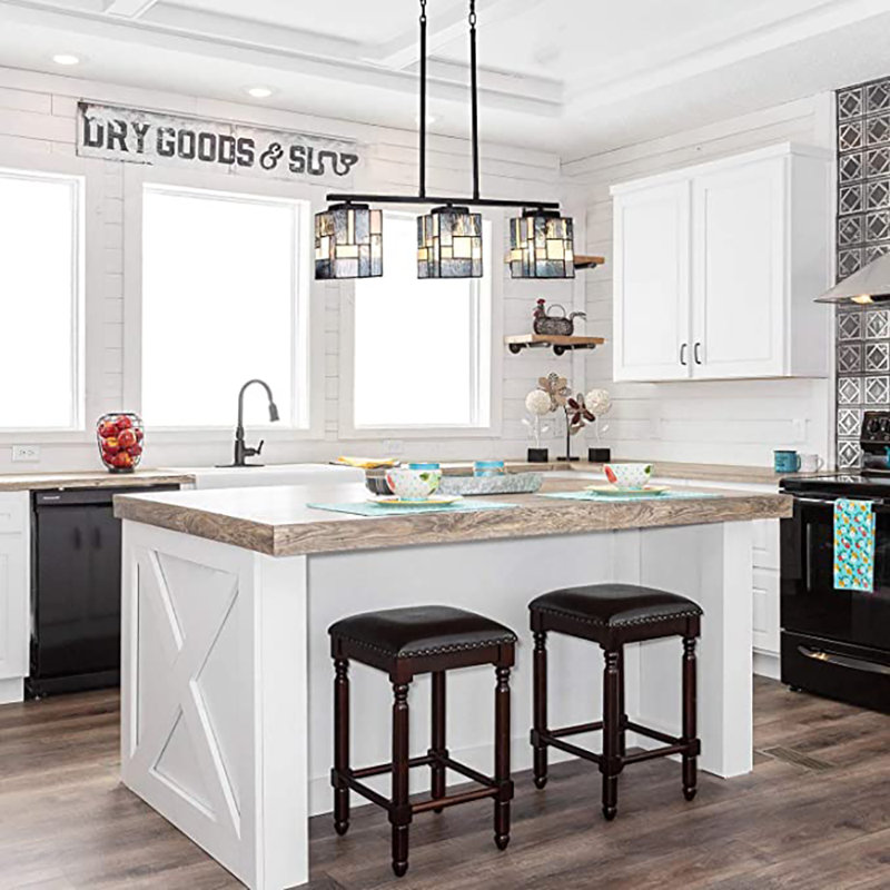 Vinplus 3 Light Matte Black Kitchen Island Pendant Wayfair